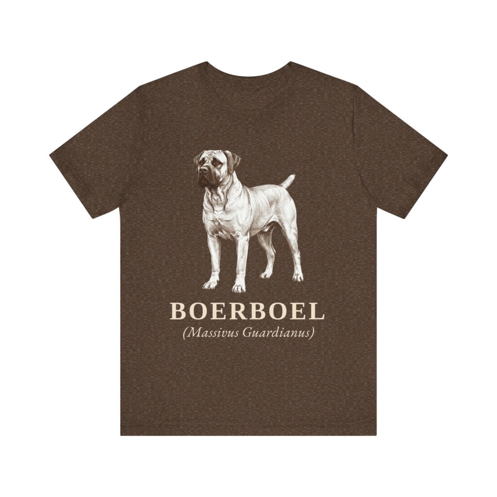 Boerboel Latin Shirt, Vintage Dog Sketch Tee, Dog Latin Gift
