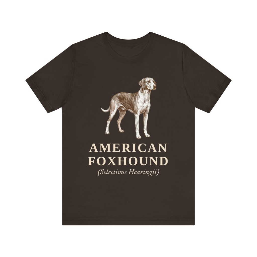 American Foxhound Latin Shirt, Vintage Dog Sketch Tee, Dog Latin Gift