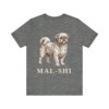 Mal-Shi Shirt, Vintage Dog Sketch Tee, Dog Lover Gift