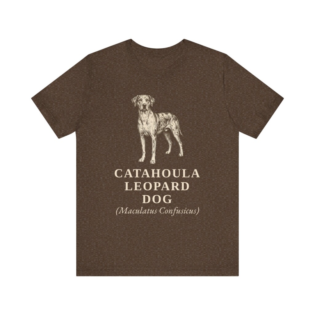 Catahoula Leopard Dog Latin Shirt, Vintage Dog Sketch Tee, Dog Latin Gift
