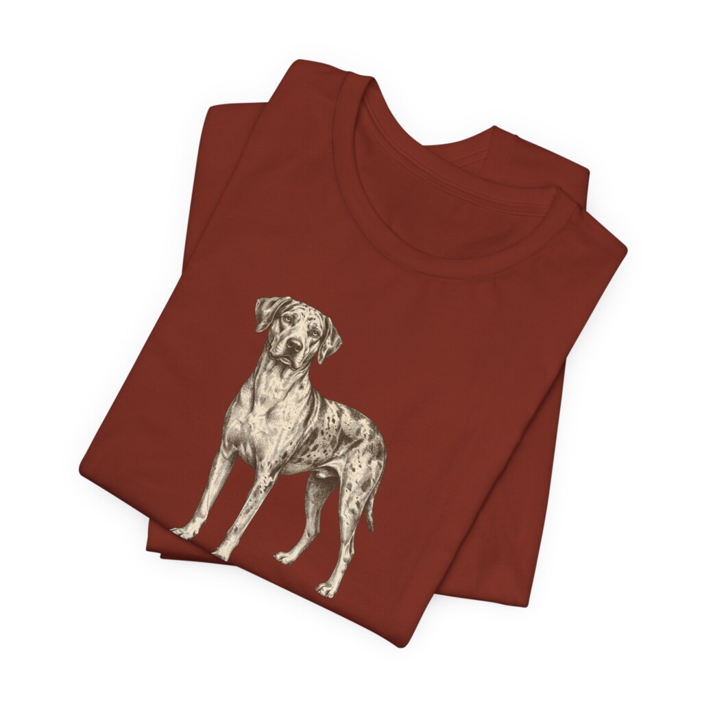 Catahoula Leopard Dog Latin Shirt, Vintage Dog Sketch Tee, Dog Latin Gift