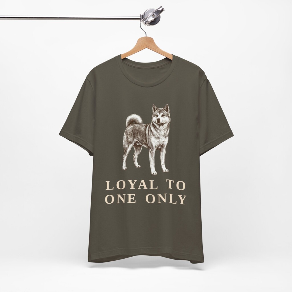 Japanese Akitainu Humor Shirt, Vintage Dog Sketch Tee, Dog Humor Gift