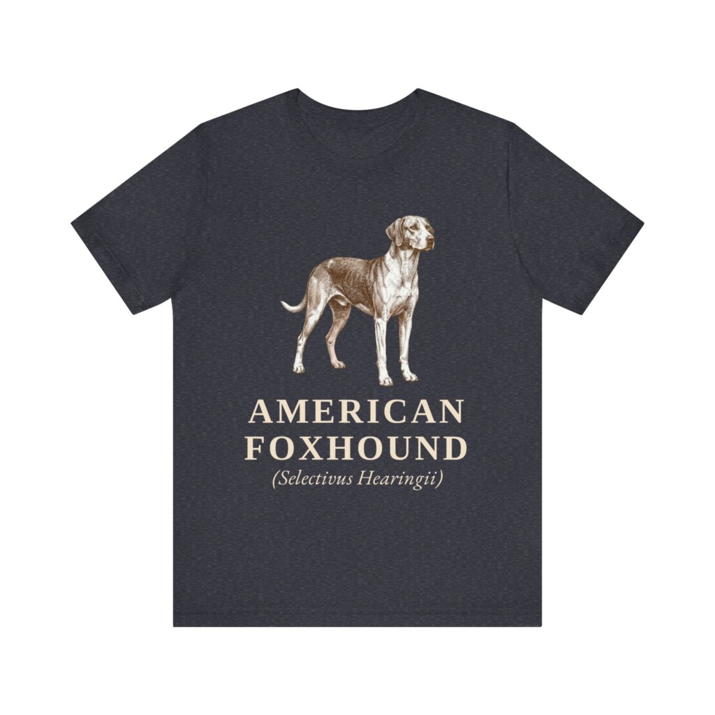American Foxhound Latin Shirt, Vintage Dog Sketch Tee, Dog Latin Gift