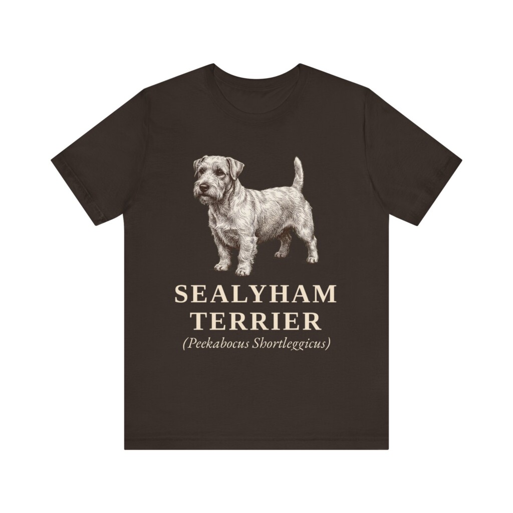 Sealyham Terrier Latin Shirt, Vintage Dog Sketch Tee, Dog Latin Gift