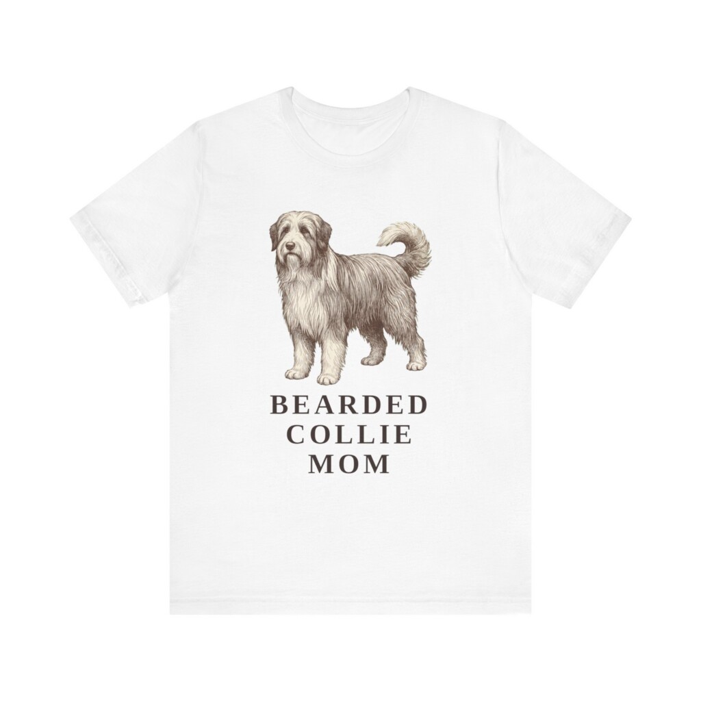 Bearded Collie Mom Shirt, Vintage Dog Sketch Tee, Dog Mom Gift Bearded Collie Mom Shirt, Vintage Dog Sketch Tee, Dog Mom Gift