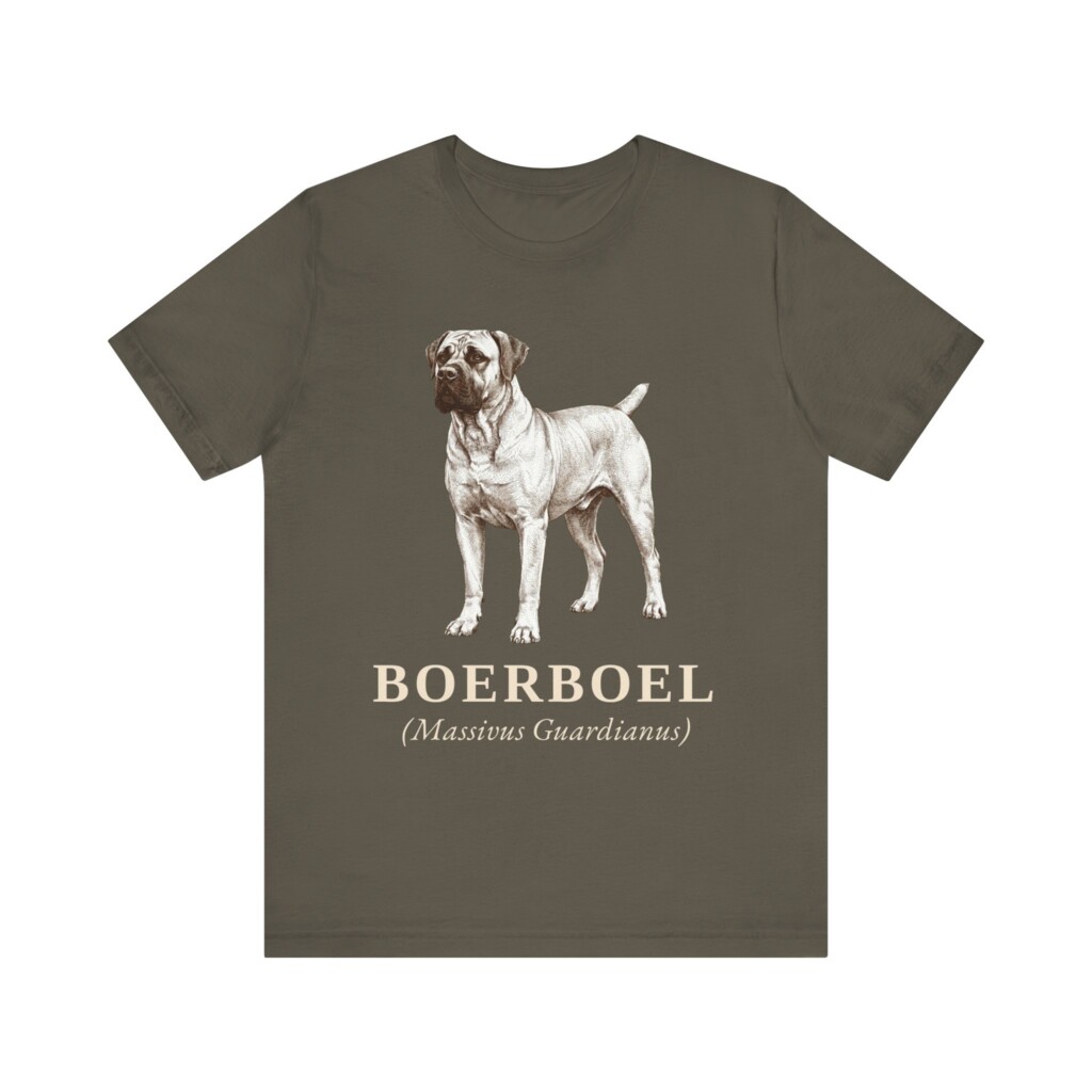 Boerboel Latin Shirt, Vintage Dog Sketch Tee, Dog Latin Gift