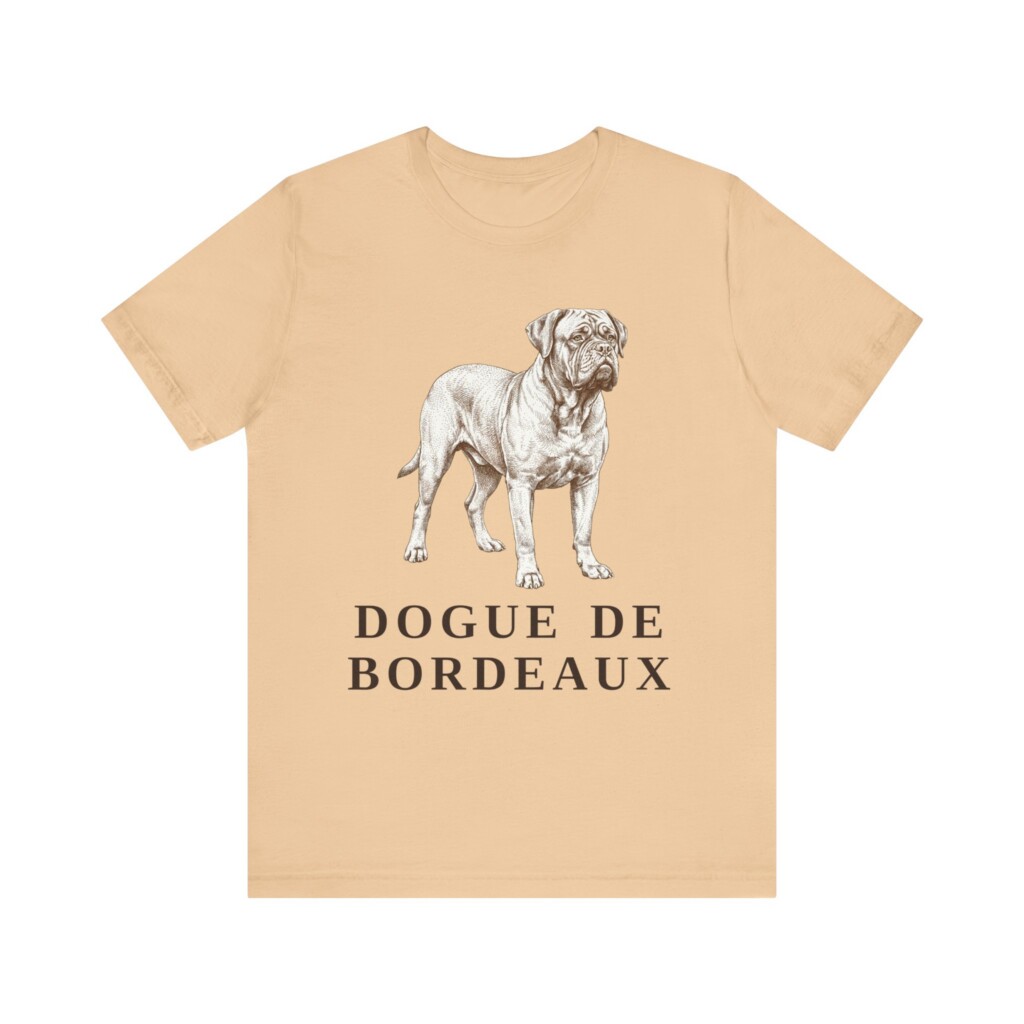 Dogue de Bordeaux Shirt, Vintage Dog Sketch Tee, Dog Lover Gift