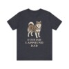 Finnish Lapphund Dad Shirt, Vintage Dog Sketch Tee, Dog Dad Gift Finnish Lapphund Dad Shirt, Vintage Dog Sketch Tee, Dog Dad Gift