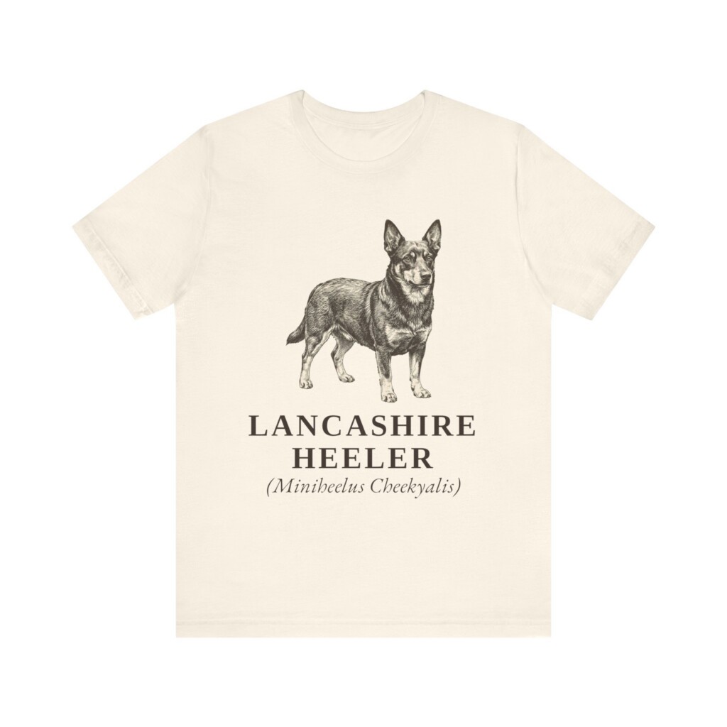 Lancashire Heeler Latin Shirt, Vintage Dog Sketch Tee, Dog Latin Gift