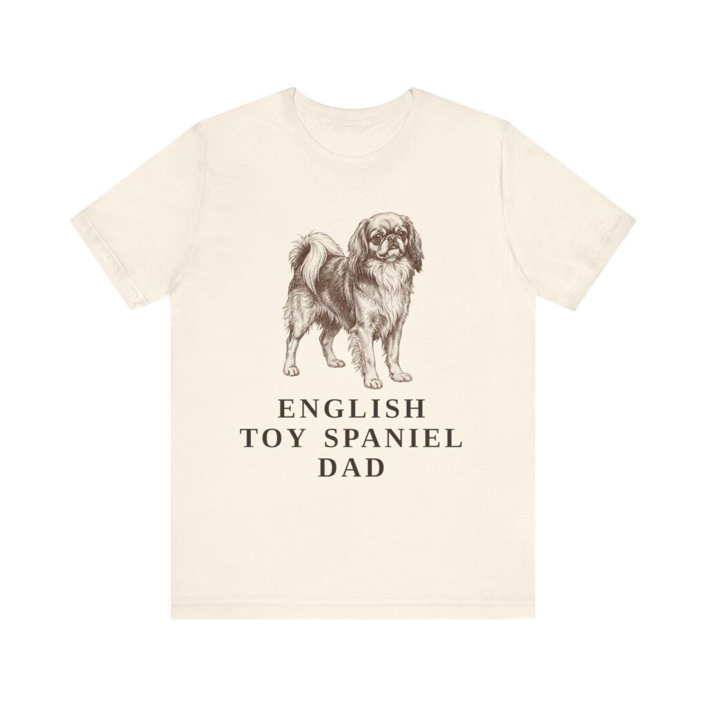 English Toy Spaniel Dad Shirt, Vintage Dog Sketch Tee, Dog Dad Gift English Toy Spaniel Dad Shirt, Vintage Dog Sketch Tee, Dog Dad Gift
