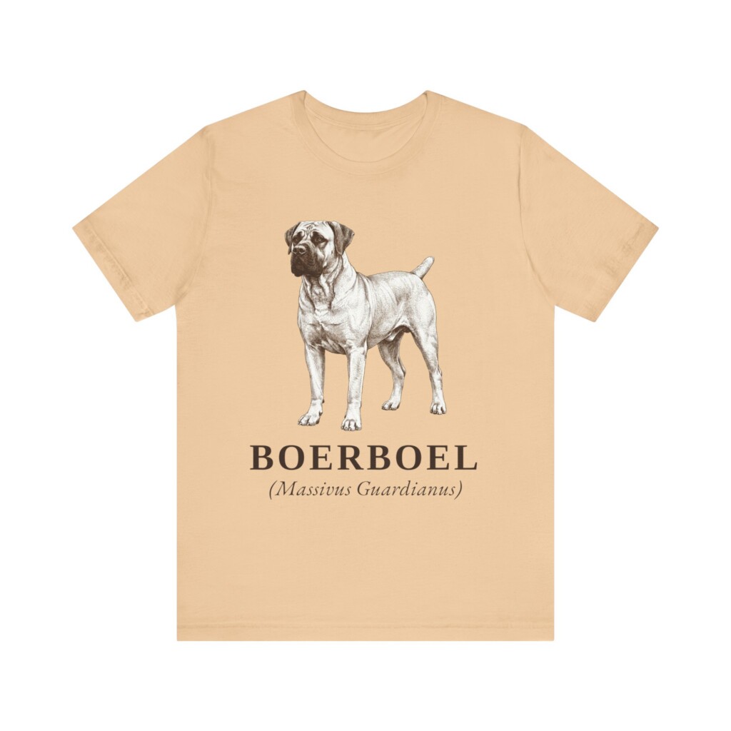 Boerboel Latin Shirt, Vintage Dog Sketch Tee, Dog Latin Gift