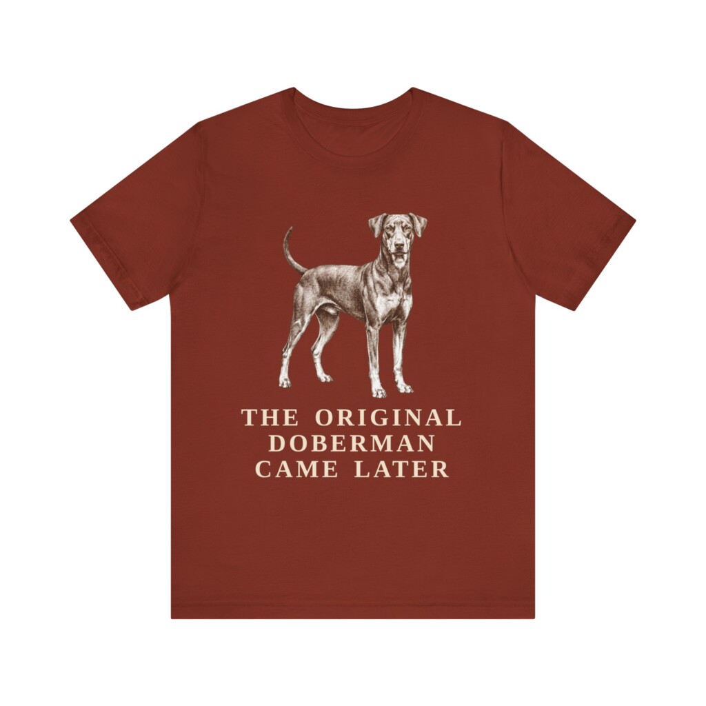 German Pinscher Humor Shirt, Vintage Dog Sketch Tee, Dog Humor Gift