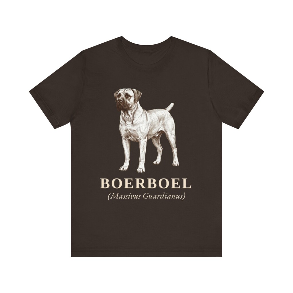Boerboel Latin Shirt, Vintage Dog Sketch Tee, Dog Latin Gift
