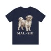 Mal-Shi Shirt, Vintage Dog Sketch Tee, Dog Lover Gift