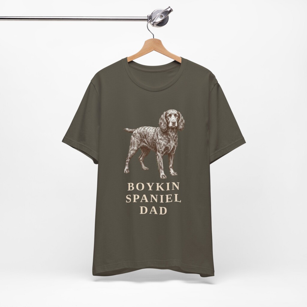 Boykin Spaniel Dad Shirt, Vintage Dog Sketch Tee, Dog Dad Gift Boykin Spaniel Dad Shirt, Vintage Dog Sketch Tee, Dog Dad Gift