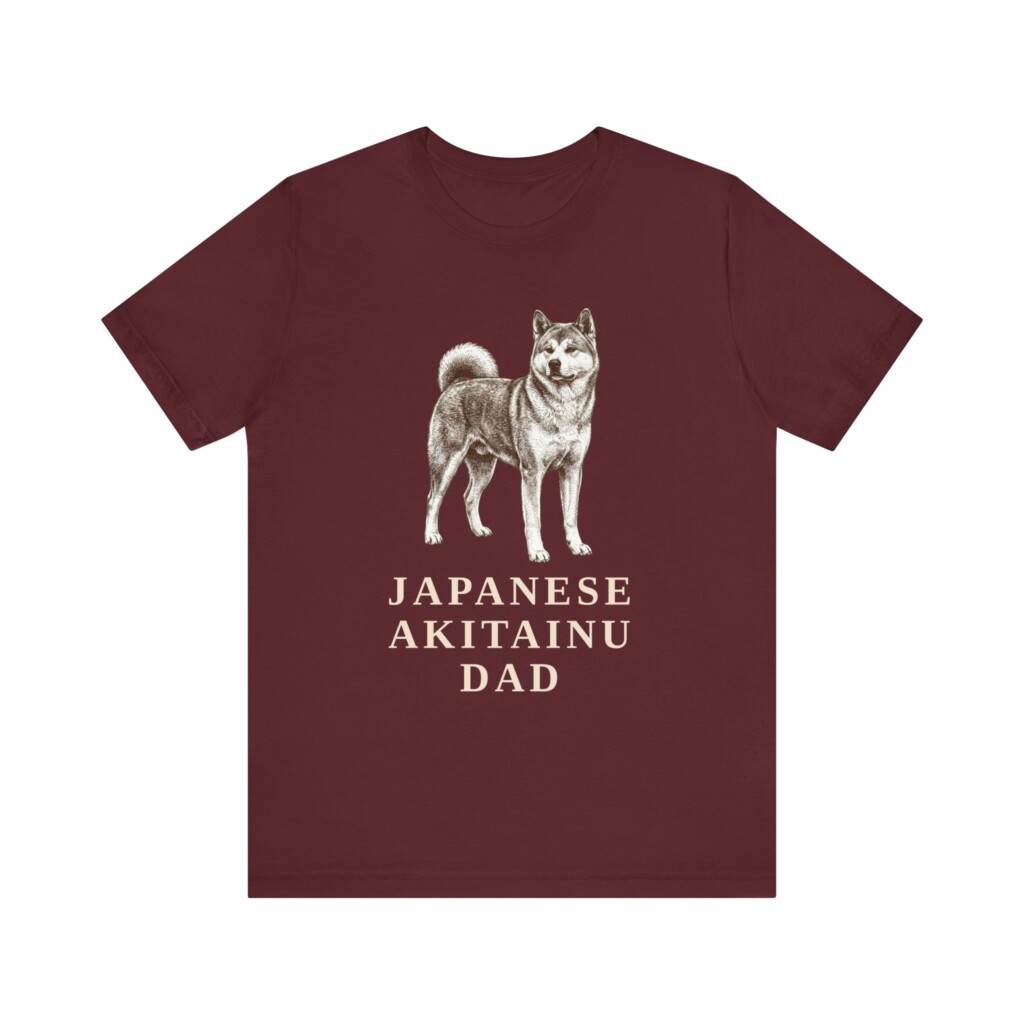 Japanese Akitainu Dad Shirt, Vintage Dog Sketch Tee, Dog Dad Gift Japanese Akitainu Dad Shirt, Vintage Dog Sketch Tee, Dog Dad Gift