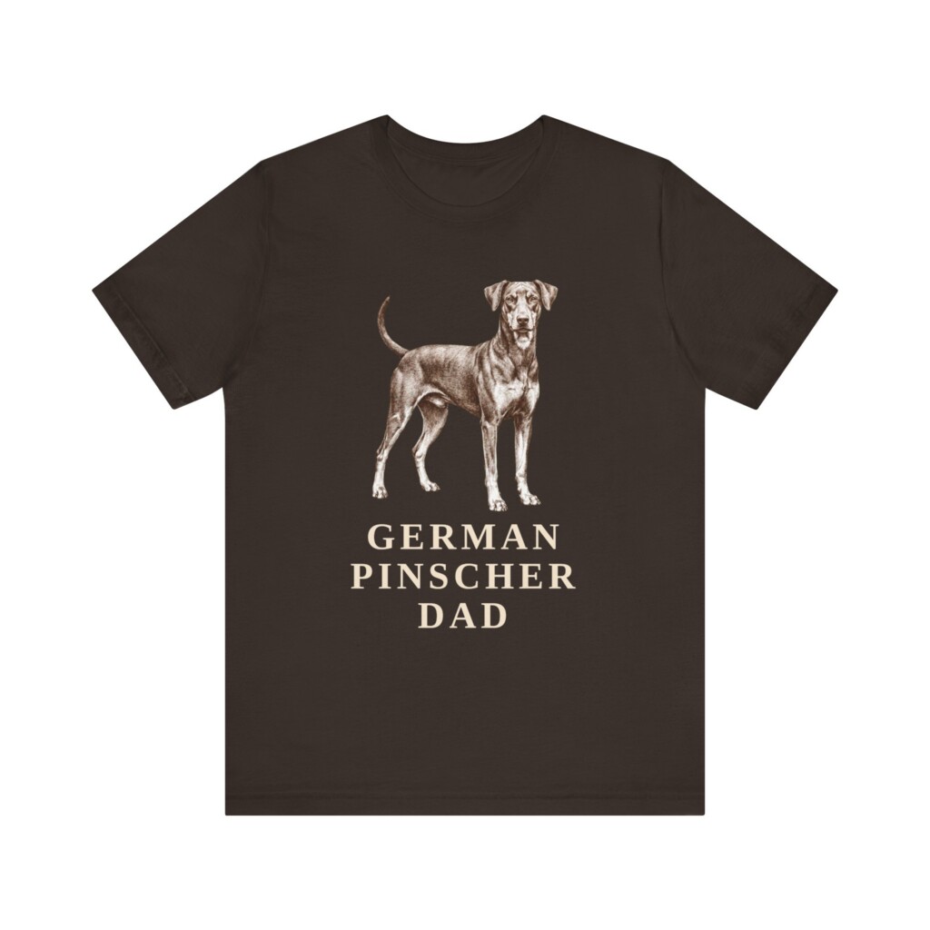 German Pinscher Dad Shirt, Vintage Dog Sketch Tee, Dog Dad Gift