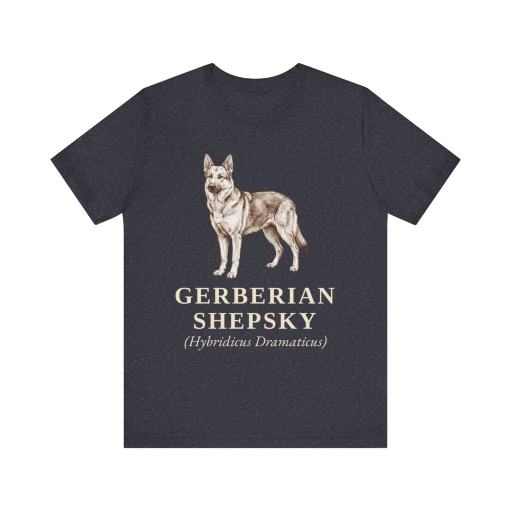 Gerberian Shepsky Latin Shirt, Vintage Dog Sketch Tee, Dog Latin Gift Gerberian Shepsky Latin Shirt, Vintage Dog Sketch Tee, Dog Latin Gift