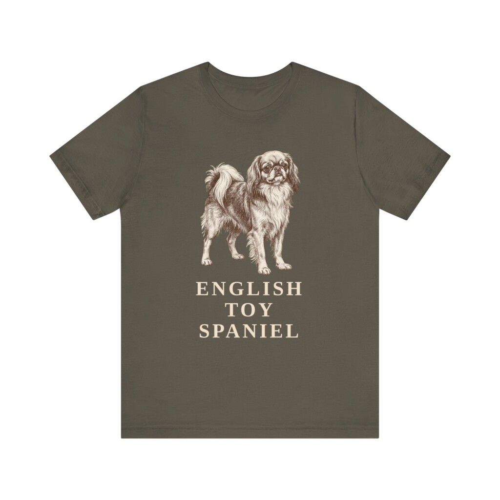 English Toy Spaniel Shirt, Vintage Dog Sketch Tee, Dog Lover Gift English Toy Spaniel Shirt, Vintage Dog Sketch Tee, Dog Lover Gift