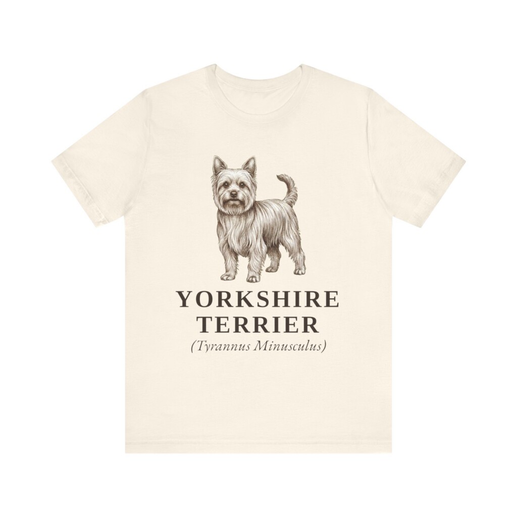 Yorkshire Terrier Latin Shirt, Vintage Dog Sketch Tee, Dog Latin Gift