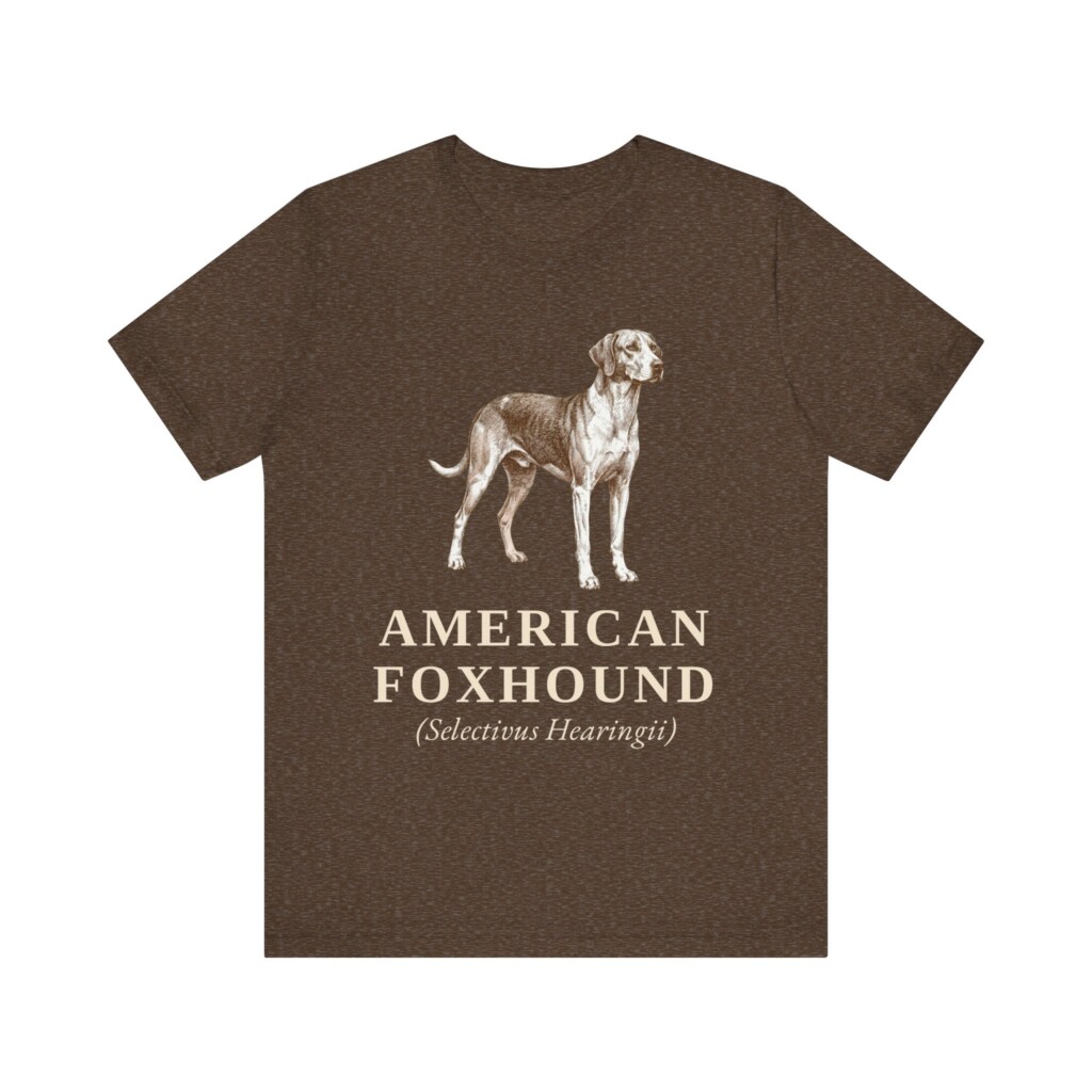 American Foxhound Latin Shirt, Vintage Dog Sketch Tee, Dog Latin Gift
