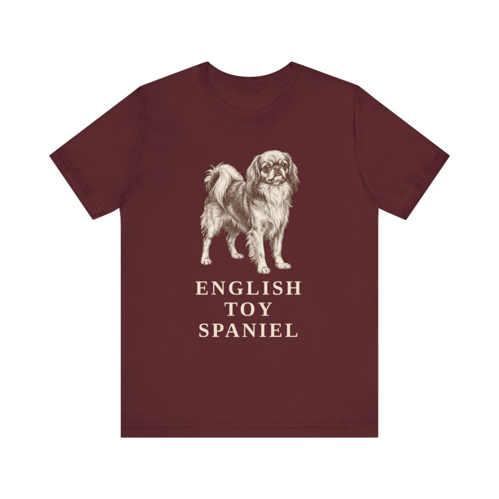 English Toy Spaniel Shirt, Vintage Dog Sketch Tee, Dog Lover Gift English Toy Spaniel Shirt, Vintage Dog Sketch Tee, Dog Lover Gift