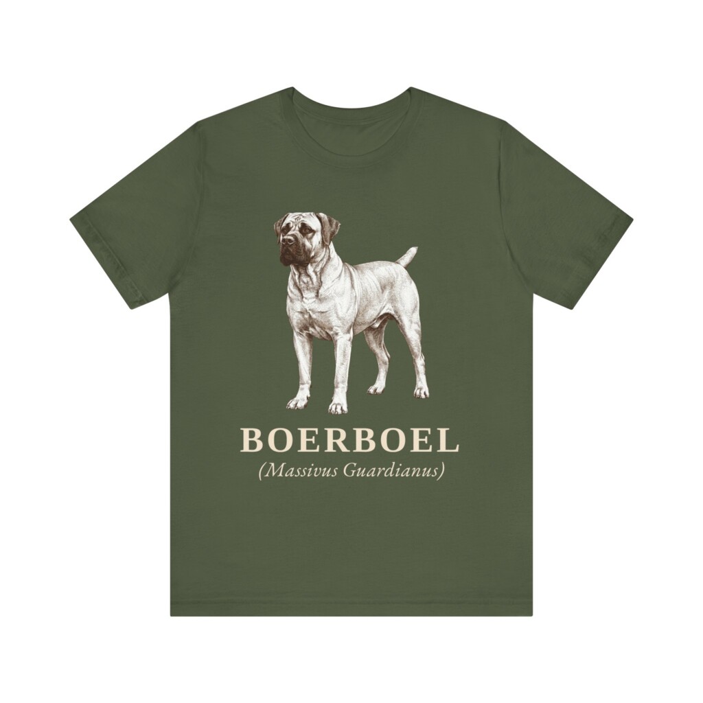 Boerboel Latin Shirt, Vintage Dog Sketch Tee, Dog Latin Gift
