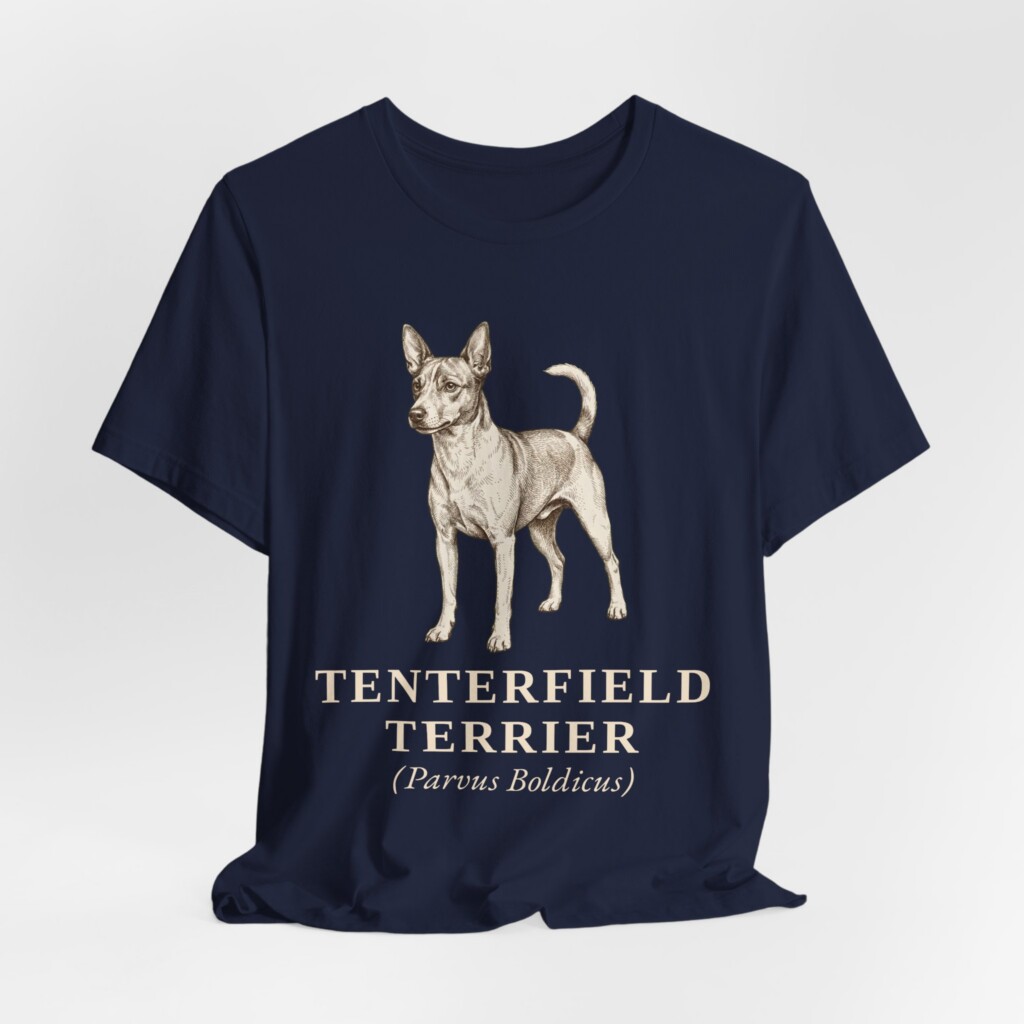 Tenterfield Terrier Latin Shirt, Vintage Dog Sketch Tee, Dog Latin Gift