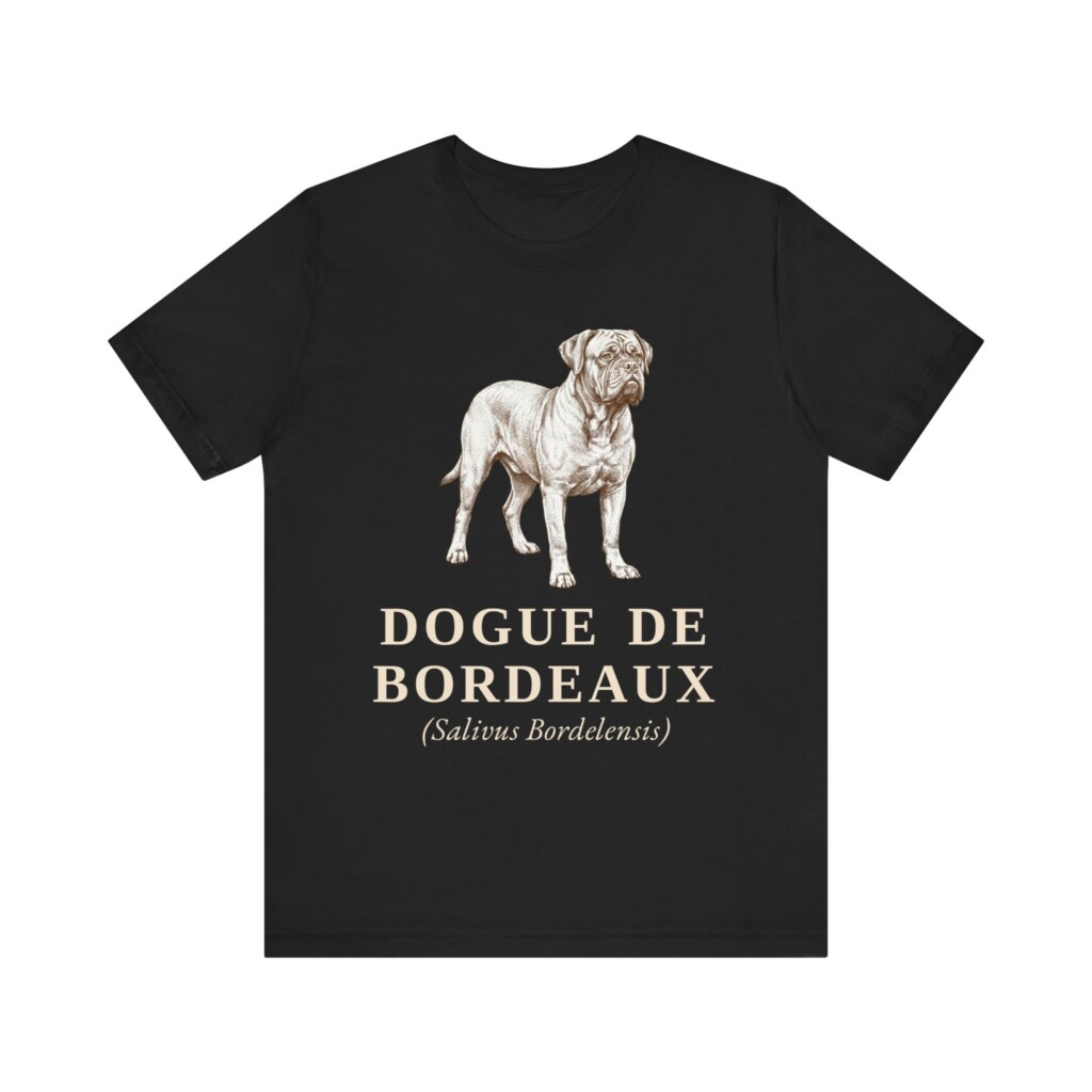 Dogue de Bordeaux Latin Shirt, Vintage Dog Sketch Tee, Dog Latin Gift