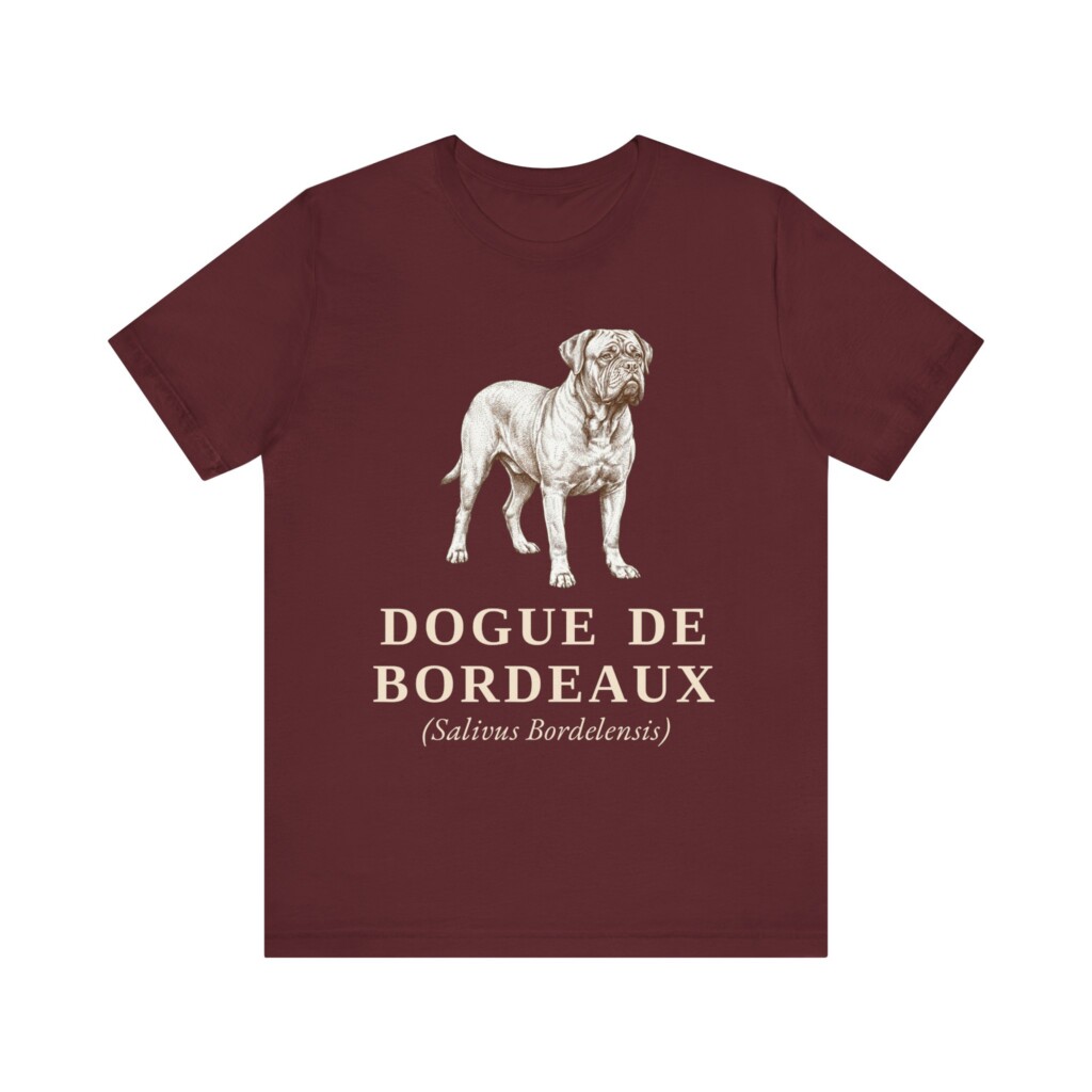 Dogue de Bordeaux Latin Shirt, Vintage Dog Sketch Tee, Dog Latin Gift