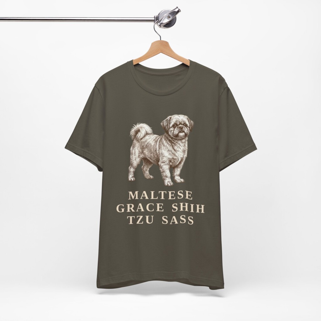 Mal-Shi Humor Shirt, Vintage Dog Sketch Tee, Dog Humor Gift Mal-Shi Humor Shirt, Vintage Dog Sketch Tee, Dog Humor Gift