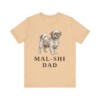 Mal-Shi Dad Shirt, Vintage Dog Sketch Tee, Dog Dad Gift