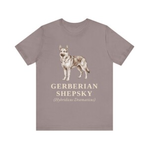 Gerberian Shepsky Latin Shirt, Vintage Dog Sketch Tee, Dog Latin Gift