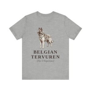 Belgian Tervuren Latin Shirt, Vintage Dog Sketch Tee, Dog Latin Gift