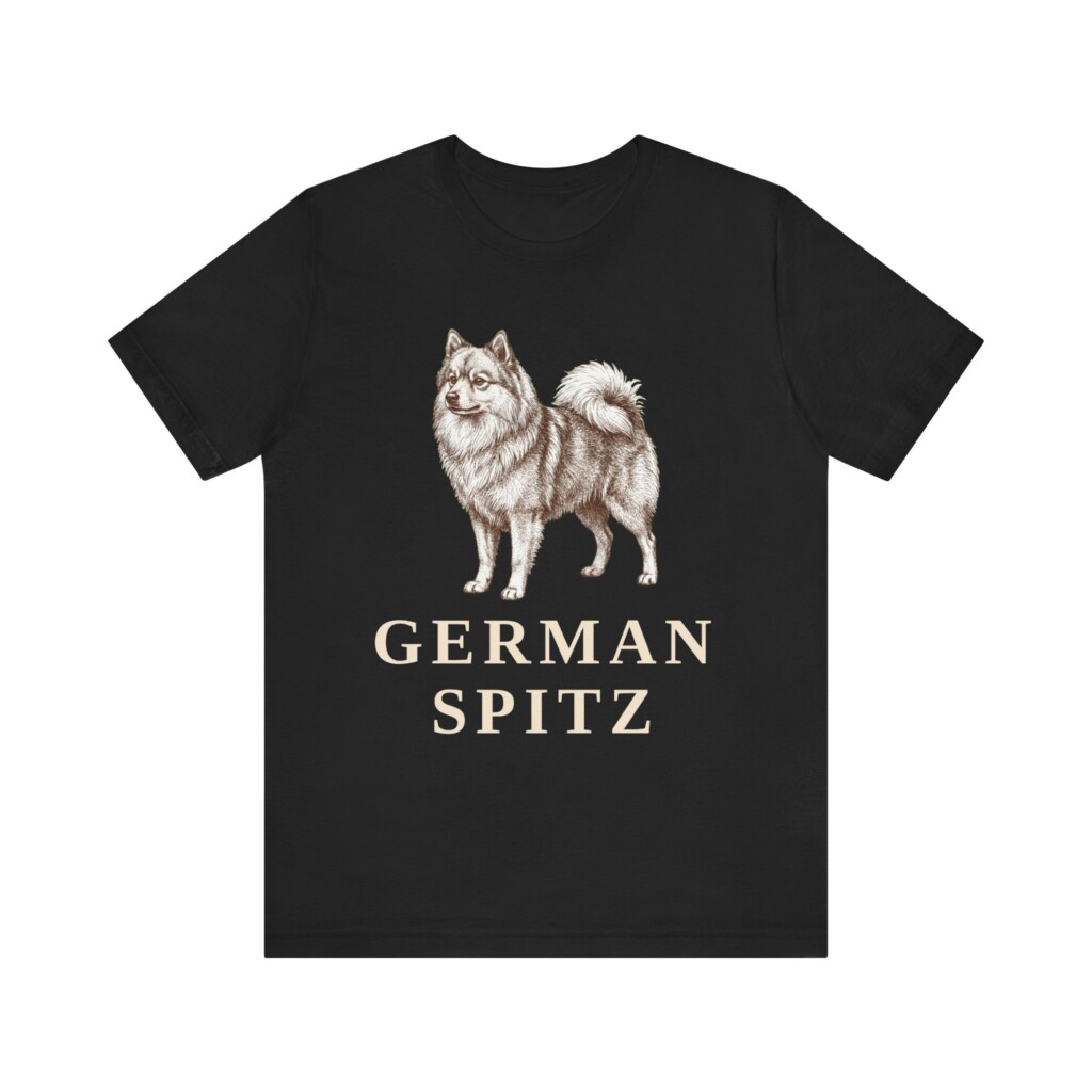German Spitz Shirt, Vintage Dog Sketch Tee, Dog Lover Gift