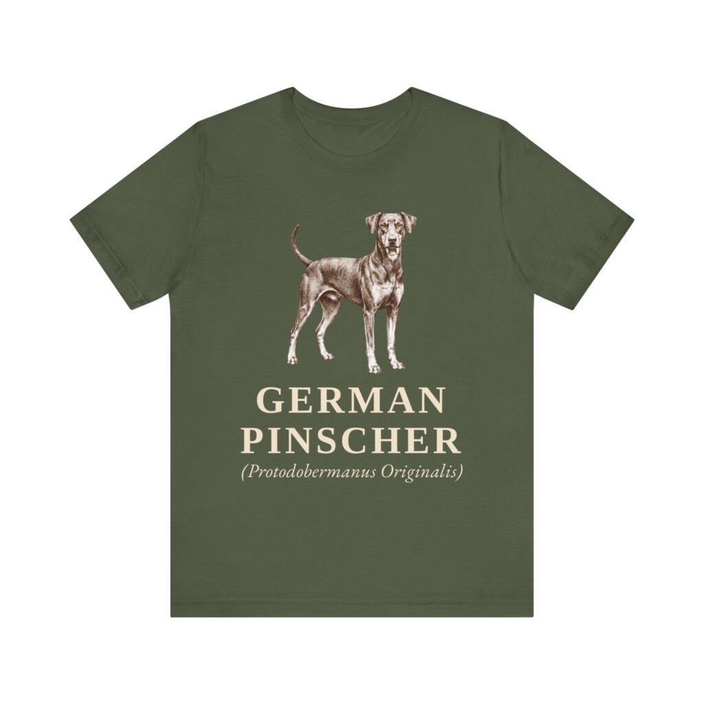 German Pinscher Latin Shirt, Vintage Dog Sketch Tee, Dog Latin Gift
