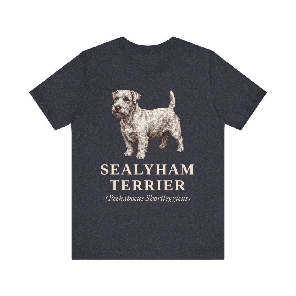 Sealyham Terrier Latin Shirt, Vintage Dog Sketch Tee, Dog Latin Gift