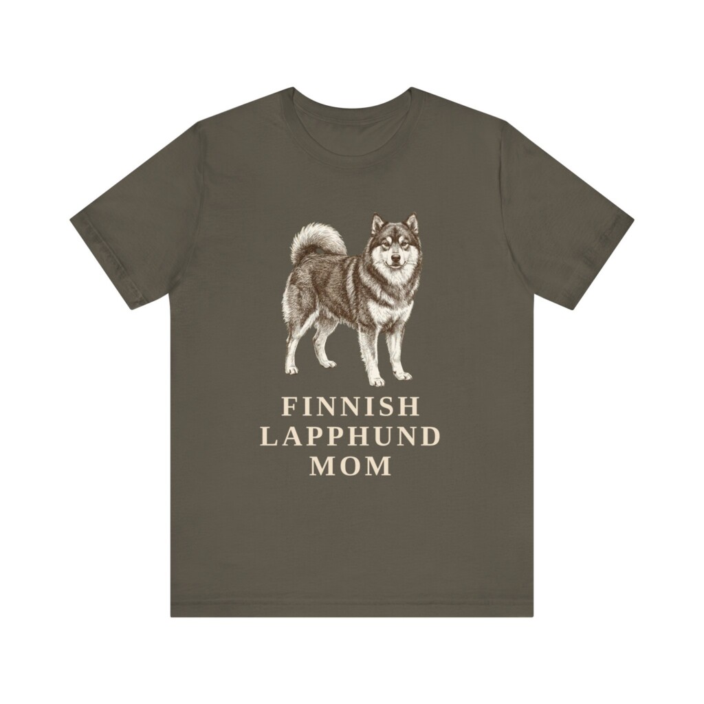 Finnish Lapphund Mom Shirt, Vintage Dog Sketch Tee, Dog Mom Gift