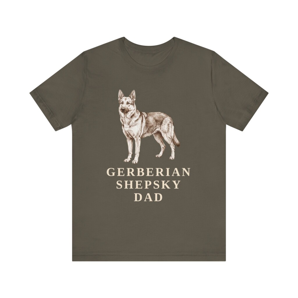Gerberian Shepsky Dad Shirt, Vintage Dog Sketch Tee, Dog Dad Gift Gerberian Shepsky Dad Shirt, Vintage Dog Sketch Tee, Dog Dad Gift
