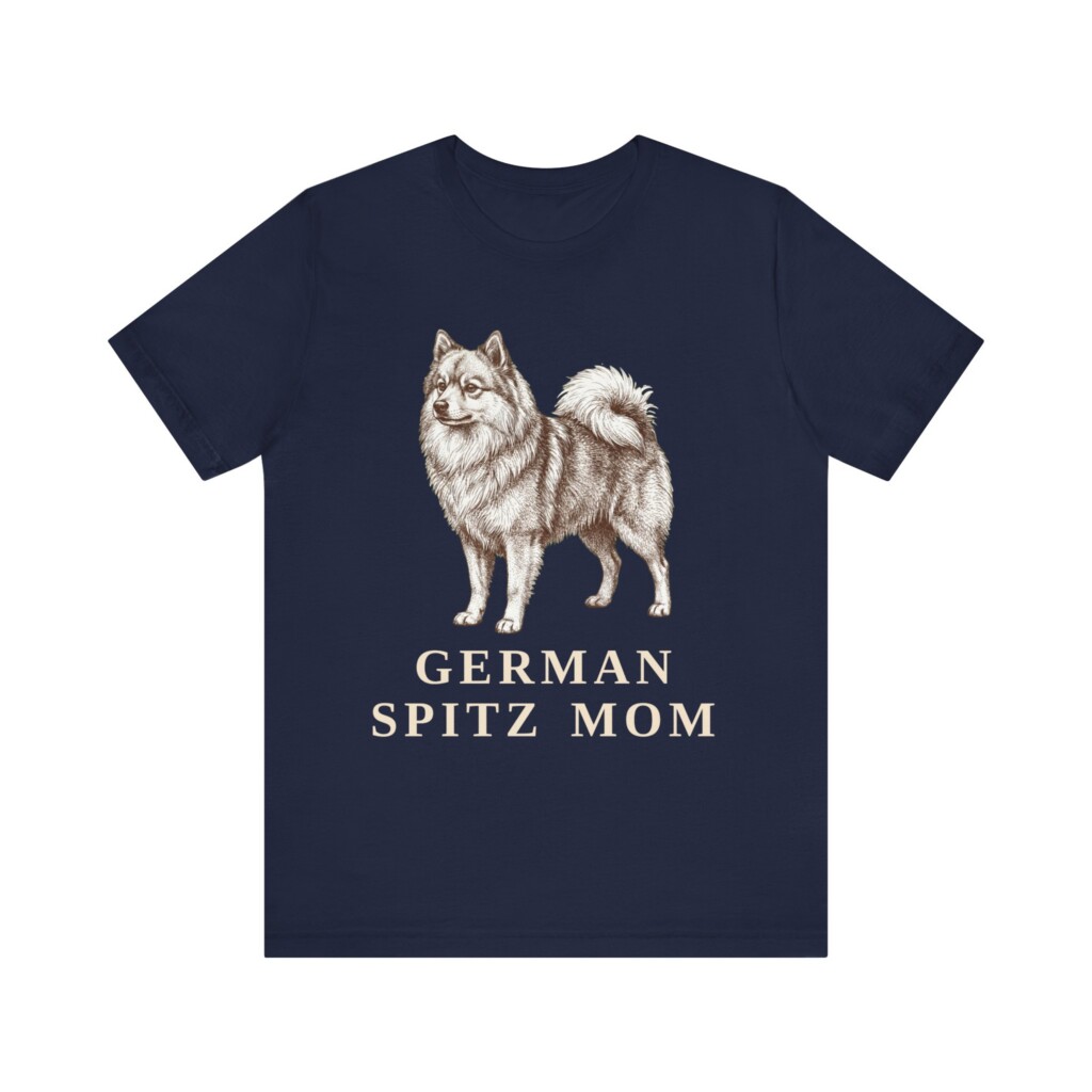 German Spitz Mom Shirt, Vintage Dog Sketch Tee, Dog Mom Gift