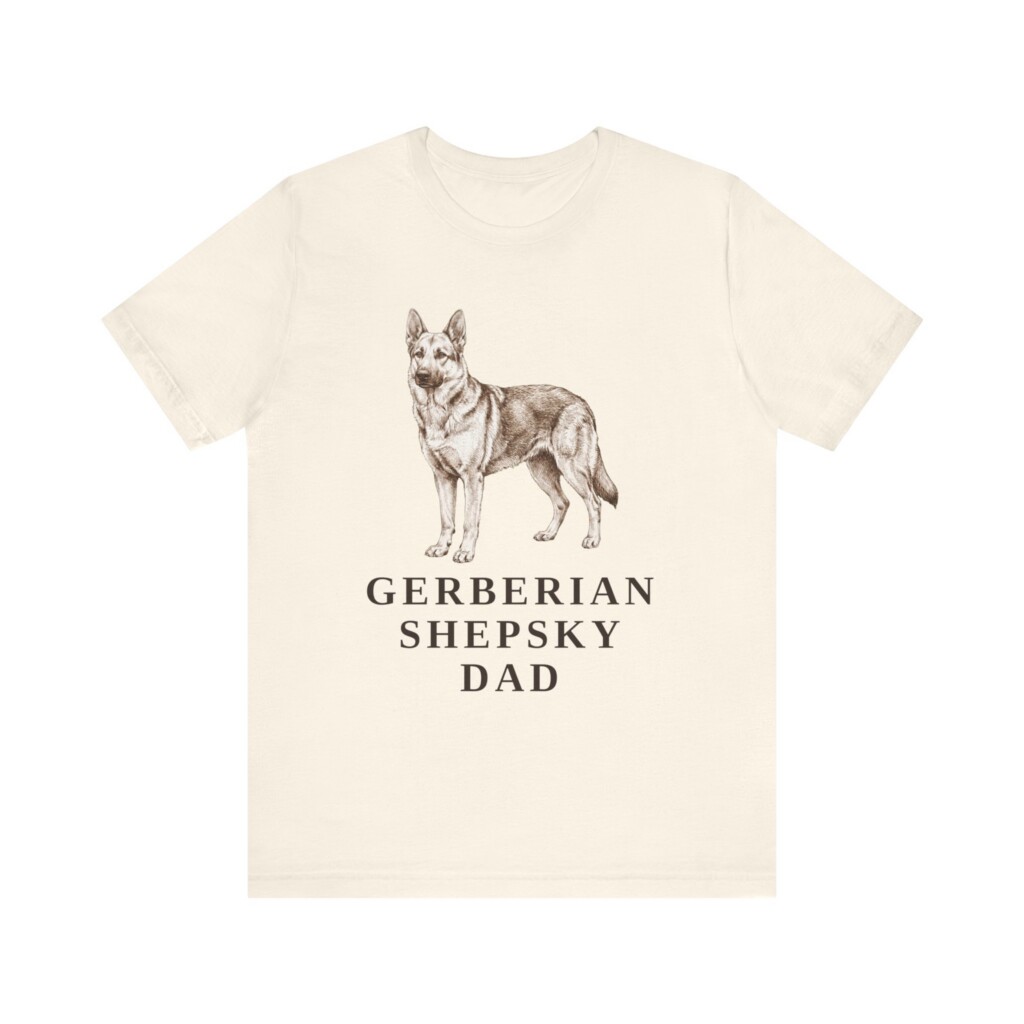 Gerberian Shepsky Dad Shirt, Vintage Dog Sketch Tee, Dog Dad Gift Gerberian Shepsky Dad Shirt, Vintage Dog Sketch Tee, Dog Dad Gift