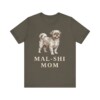 Mal-Shi Mom Shirt, Vintage Dog Sketch Tee, Dog Mom Gift