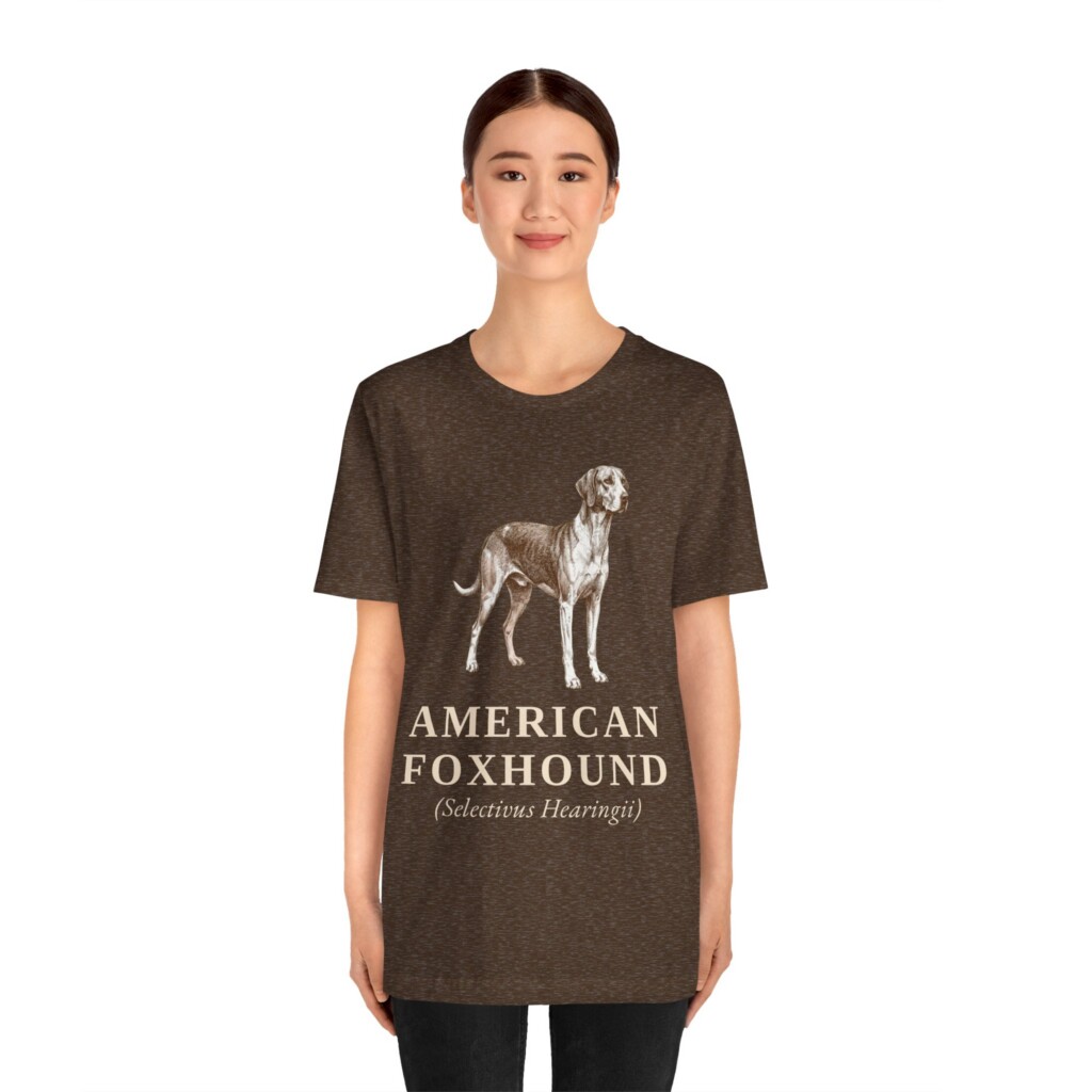 American Foxhound Latin Shirt, Vintage Dog Sketch Tee, Dog Latin Gift