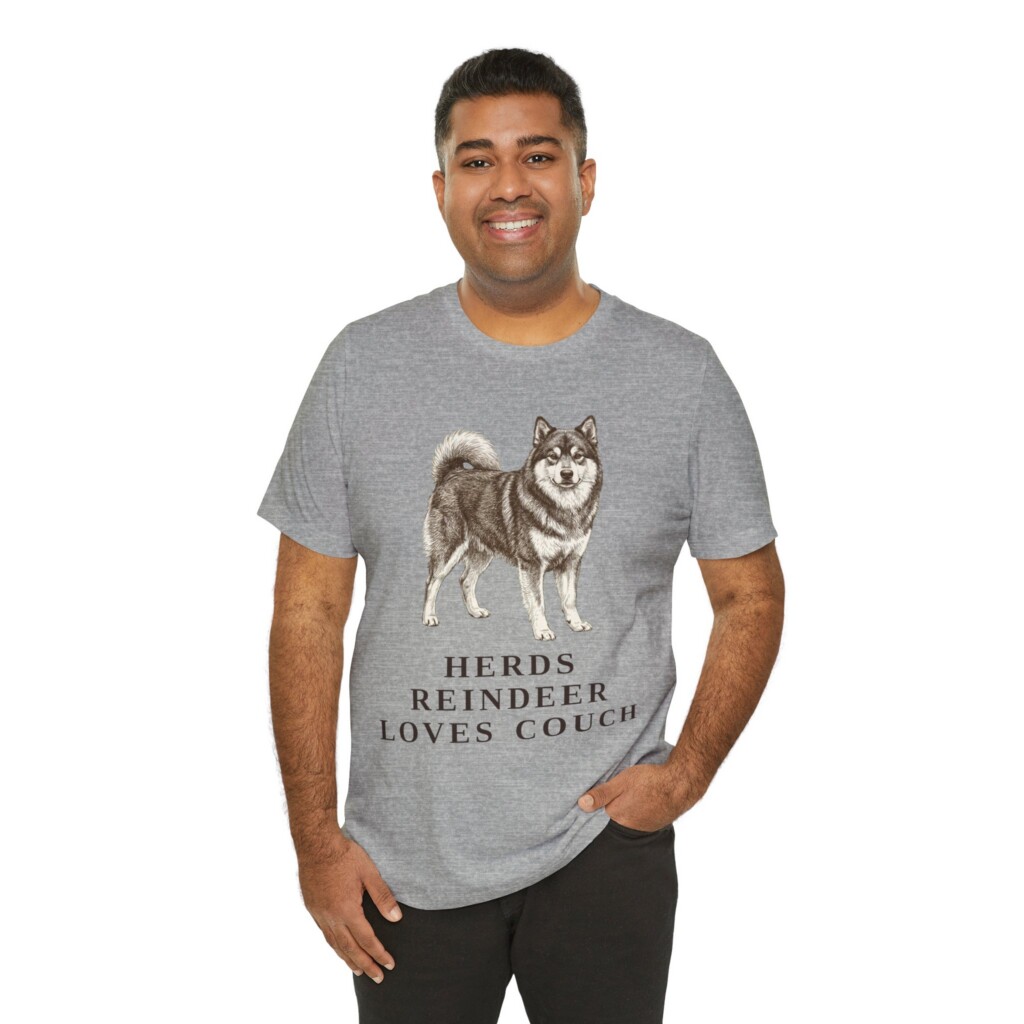 Finnish Lapphund Humor Shirt, Vintage Dog Sketch Tee, Dog Humor Gift
