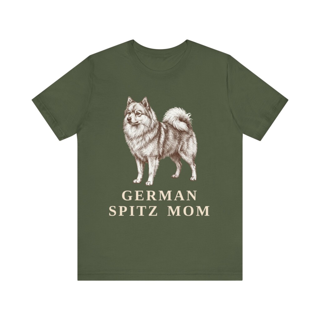 German Spitz Mom Shirt, Vintage Dog Sketch Tee, Dog Mom Gift
