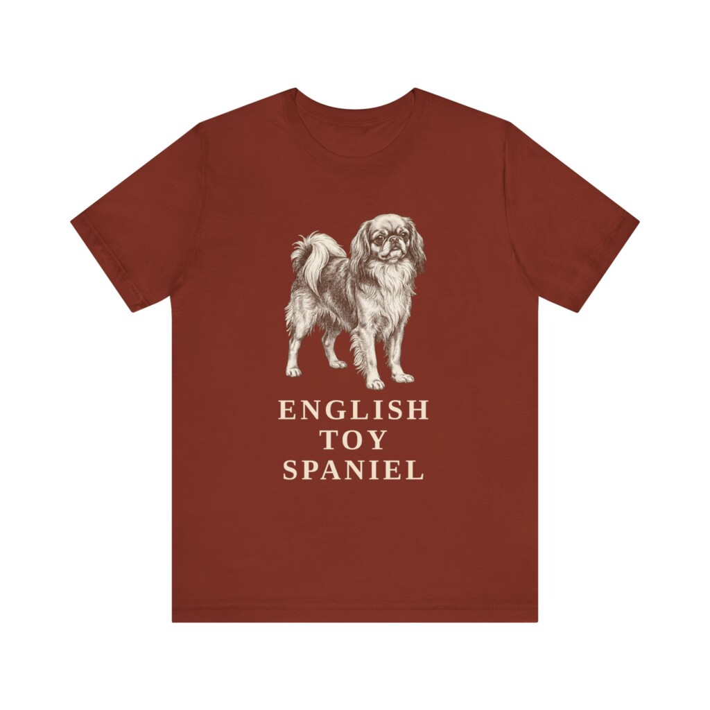 English Toy Spaniel Shirt, Vintage Dog Sketch Tee, Dog Lover Gift English Toy Spaniel Shirt, Vintage Dog Sketch Tee, Dog Lover Gift