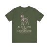 Black and Tan Coonhound Latin Shirt, Vintage Dog Sketch Tee, Dog Latin Gift