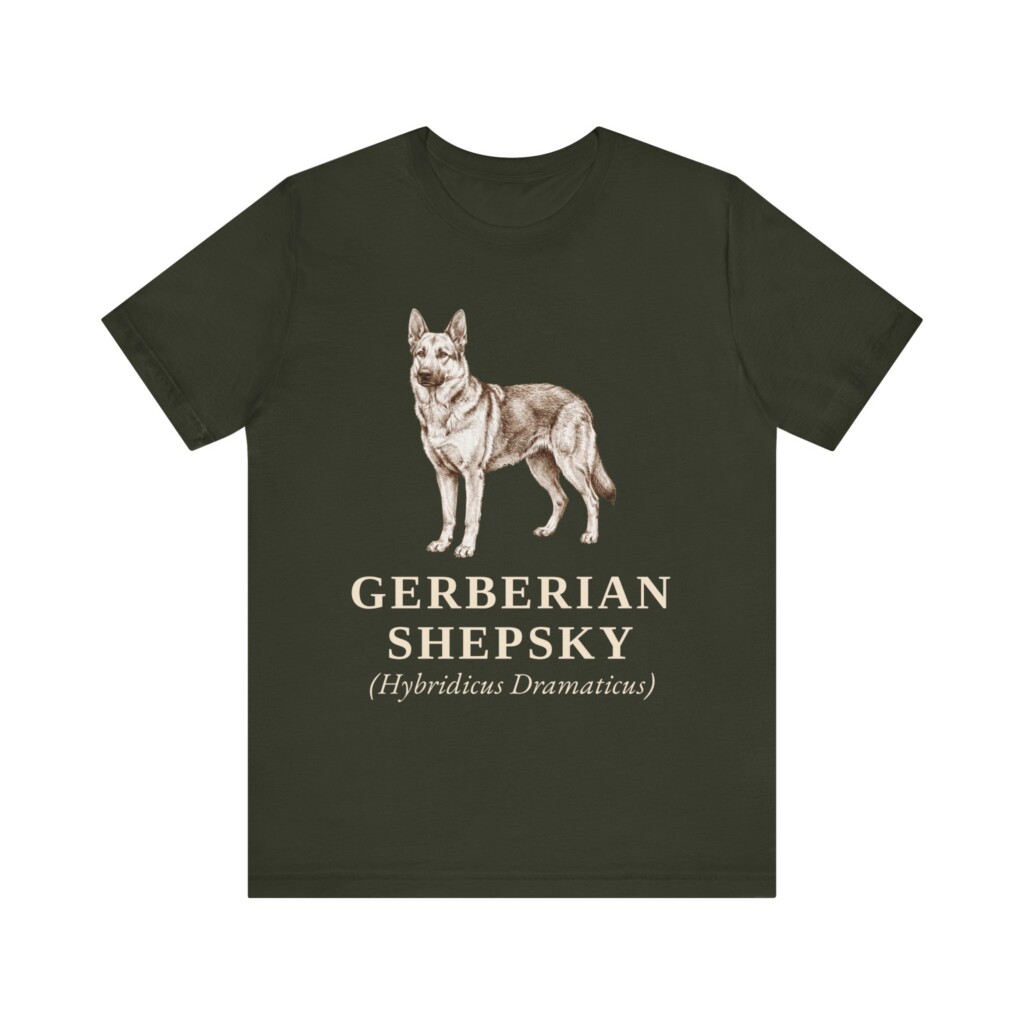 Gerberian Shepsky Latin Shirt, Vintage Dog Sketch Tee, Dog Latin Gift Gerberian Shepsky Latin Shirt, Vintage Dog Sketch Tee, Dog Latin Gift