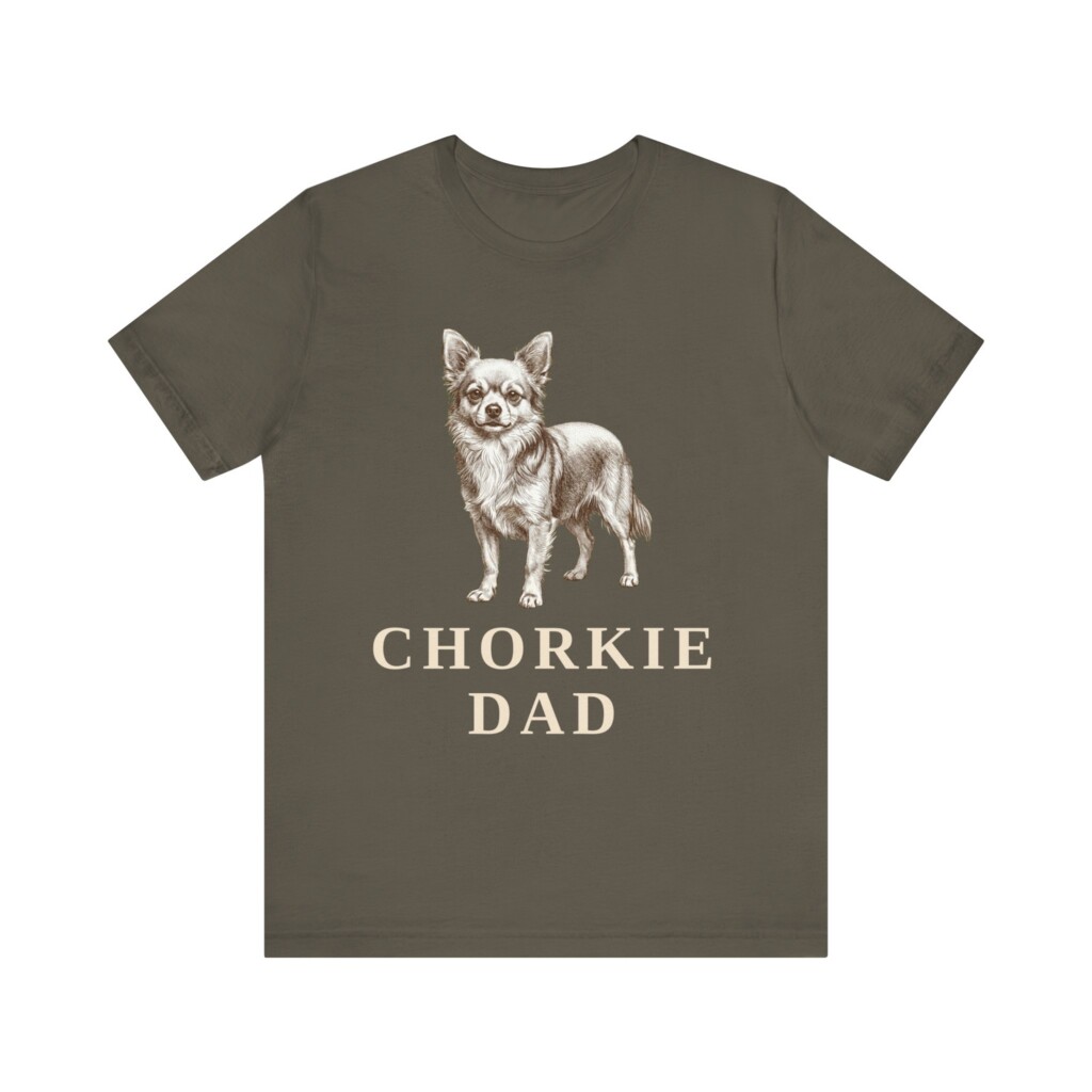 Chorkie Dad Shirt, Vintage Dog Sketch Tee, Dog Dad Gift
