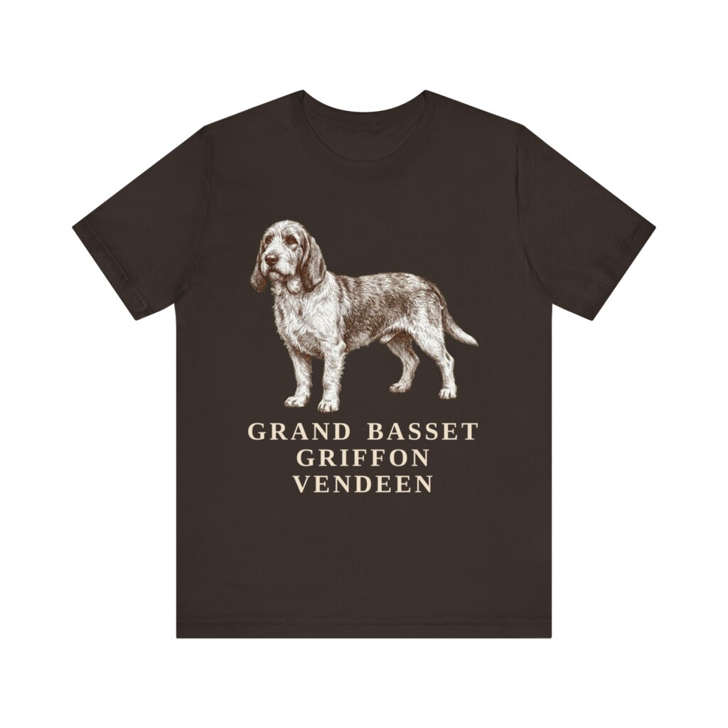 Grand Basset Griffon Vendeen Shirt, Vintage Dog Sketch Tee, Dog Lover Gift